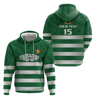 Rugby Zimbabwe Custom Zip Hoodie Go Champions Sables - Wonder Print Shop