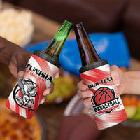 Custom Tunisia Basketball 4 in 1 Can Cooler Tumbler Go Eagles of Carthage - Wonder Print Shop