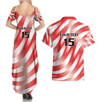 Custom Tunisia Basketball Couples Matching Summer Maxi Dress and Hawaiian Shirt Go Eagles of Carthage - Wonder Print Shop