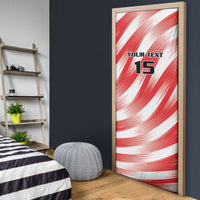 Custom Tunisia Basketball Door Cover Go Eagles of Carthage - Wonder Print Shop