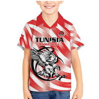 Custom Tunisia Basketball Family Matching Mermaid Dress and Hawaiian Shirt Go Eagles of Carthage - Wonder Print Shop