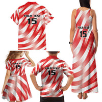 Custom Tunisia Basketball Family Matching Tank Maxi Dress and Hawaiian Shirt Go Eagles of Carthage - Wonder Print Shop
