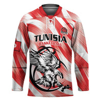 Custom Tunisia Basketball Hockey Jersey Go Eagles of Carthage - Wonder Print Shop
