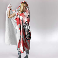 Tunisia Basketball Hooded Blanket Go Eagles of Carthage - Wonder Print Shop