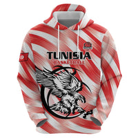 Custom Tunisia Basketball Hoodie Go Eagles of Carthage - Wonder Print Shop