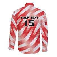 Custom Tunisia Basketball Long Sleeve Button Shirt Go Eagles of Carthage - Wonder Print Shop