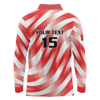 Custom Tunisia Basketball Long Sleeve Polo Shirt Go Eagles of Carthage - Wonder Print Shop