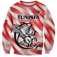 Custom Tunisia Basketball Sweatshirt Go Eagles of Carthage - Wonder Print Shop