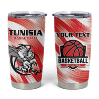 Custom Tunisia Basketball Tumbler Cup Go Eagles of Carthage - Wonder Print Shop