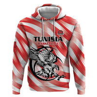 Custom Tunisia Basketball Zip Hoodie Go Eagles of Carthage - Wonder Print Shop