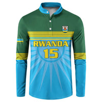 Custom Rwanda Basketball Button Sweatshirt Go Champions - Wonder Print Shop