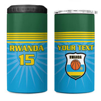 Custom Rwanda Basketball 4 in 1 Can Cooler Tumbler Go Champions - Wonder Print Shop