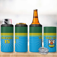 Custom Rwanda Basketball 4 in 1 Can Cooler Tumbler Go Champions - Wonder Print Shop
