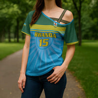 Custom Rwanda Basketball Cross Shoulder Shirt Go Champions - Wonder Print Shop
