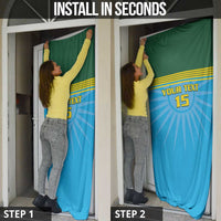 Custom Rwanda Basketball Door Cover Go Champions - Wonder Print Shop