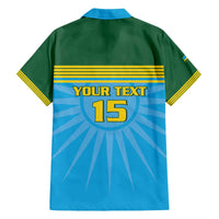 Custom Rwanda Basketball Family Matching Off The Shoulder Long Sleeve Dress and Hawaiian Shirt Go Champions - Wonder Print Shop