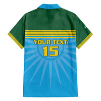 Custom Rwanda Basketball Family Matching Off Shoulder Short Dress and Hawaiian Shirt Go Champions - Wonder Print Shop