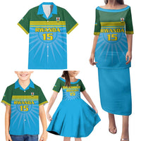 Custom Rwanda Basketball Family Matching Puletasi and Hawaiian Shirt Go Champions - Wonder Print Shop