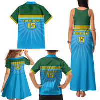 Custom Rwanda Basketball Family Matching Tank Maxi Dress and Hawaiian Shirt Go Champions - Wonder Print Shop