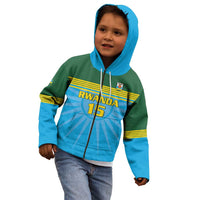 Custom Rwanda Basketball Kid Hoodie Go Champions - Wonder Print Shop