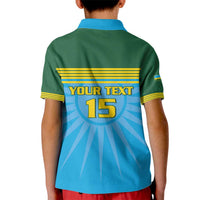 Custom Rwanda Basketball Kid Polo Shirt Go Champions - Wonder Print Shop