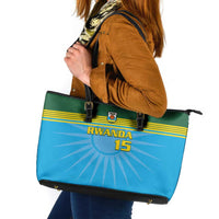 Custom Rwanda Basketball Leather Tote Bag Go Champions - Wonder Print Shop