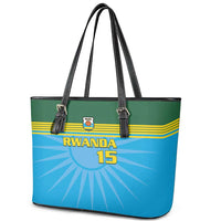Custom Rwanda Basketball Leather Tote Bag Go Champions - Wonder Print Shop