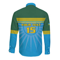 Custom Rwanda Basketball Long Sleeve Button Shirt Go Champions - Wonder Print Shop