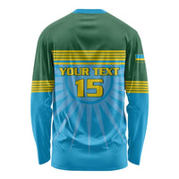 Custom Rwanda Basketball Long Sleeve Shirt Go Champions - Wonder Print Shop