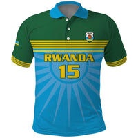 Custom Rwanda Basketball Polo Shirt Go Champions - Wonder Print Shop