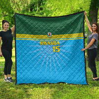 Custom Rwanda Basketball Quilt Go Champions - Wonder Print Shop
