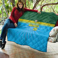 Custom Rwanda Basketball Quilt Go Champions - Wonder Print Shop