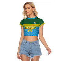 Custom Rwanda Basketball Raglan Cropped T Shirt Go Champions - Wonder Print Shop