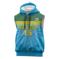 Custom Rwanda Basketball Sleeveless Zip Hoodie Go Champions - Wonder Print Shop