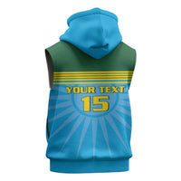 Custom Rwanda Basketball Sleeveless Zip Hoodie Go Champions - Wonder Print Shop