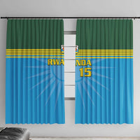 Custom Rwanda Basketball Window Curtain Go Champions - Wonder Print Shop
