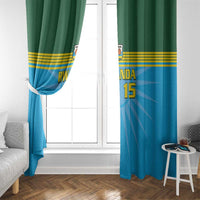 Custom Rwanda Basketball Window Curtain Go Champions - Wonder Print Shop