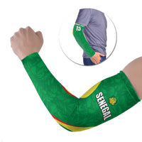 Custom Senegal Basketball Arm Sleeves Go Champions Lions - Wonder Print Shop