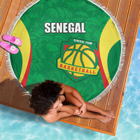 Custom Senegal Basketball Beach Blanket Go Champions Lions - Wonder Print Shop
