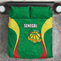 Custom Senegal Basketball Bedding Set Go Champions Lions - Wonder Print Shop