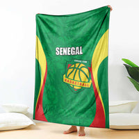 Custom Senegal Basketball Blanket Go Champions Lions - Wonder Print Shop