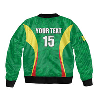 Custom Senegal Basketball Bomber Jacket Go Champions Lions - Wonder Print Shop