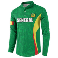 Custom Senegal Basketball Button Sweatshirt Go Champions Lions - Wonder Print Shop