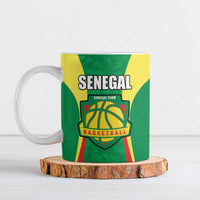 Custom Senegal Basketball Ceramic Mug Go Champions Lions - Wonder Print Shop