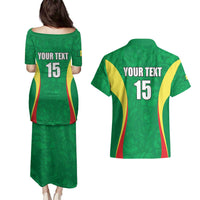 Custom Senegal Basketball Couples Matching Puletasi and Hawaiian Shirt Go Champions Lions - Wonder Print Shop