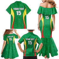 Custom Senegal Basketball Family Matching Mermaid Dress and Hawaiian Shirt Go Champions Lions - Wonder Print Shop