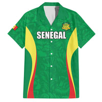 Custom Senegal Basketball Family Matching Off The Shoulder Long Sleeve Dress and Hawaiian Shirt Go Champions Lions - Wonder Print Shop