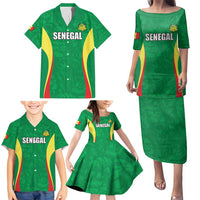 Custom Senegal Basketball Family Matching Puletasi and Hawaiian Shirt Go Champions Lions - Wonder Print Shop
