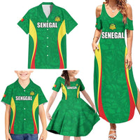 Custom Senegal Basketball Family Matching Summer Maxi Dress and Hawaiian Shirt Go Champions Lions - Wonder Print Shop