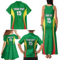 Custom Senegal Basketball Family Matching Tank Maxi Dress and Hawaiian Shirt Go Champions Lions - Wonder Print Shop